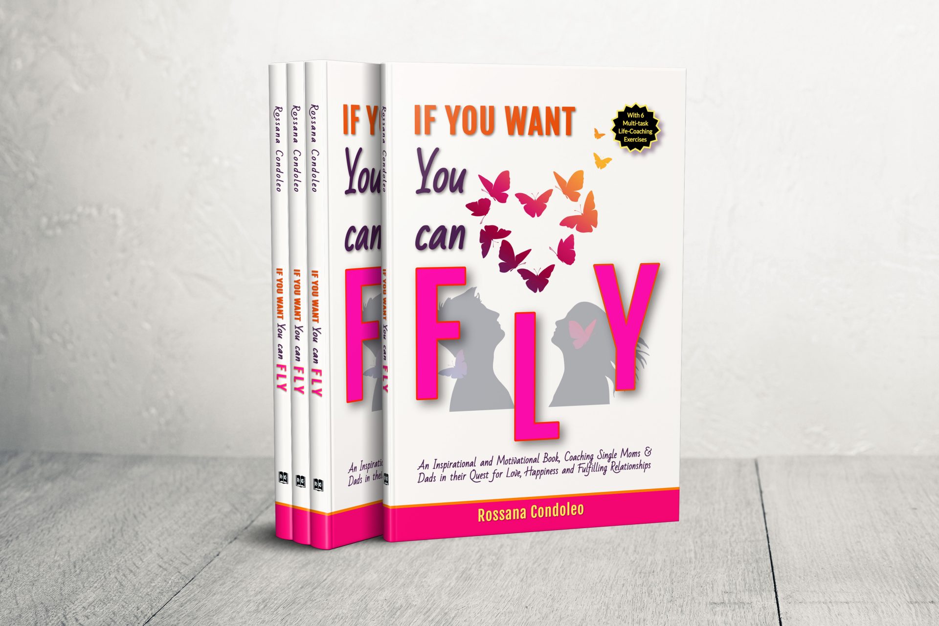 Hardcover of the single parent book If You Want You Can Fly by Rossana Condoleo